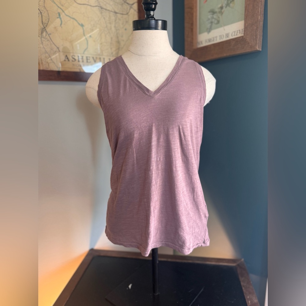 Madewell Lavender V-Neck Tank Top